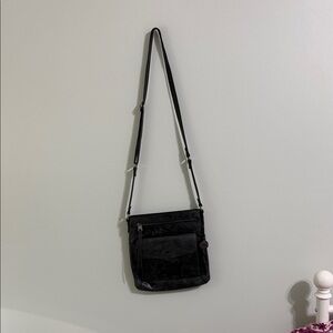 Black Leather Crossbody Bag